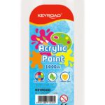 Farba akrylowa KEYROAD, 1000ml, butelka, biała