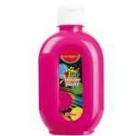 Farba plakatowa KEYROAD, Fluo, 300ml, butelka, neonowa różowa - obrazek 2