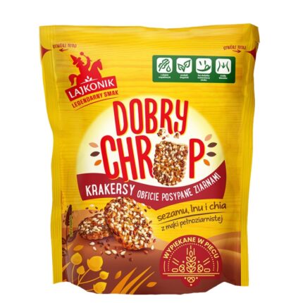Krakersy LAJKONIK Dobry Chrup, 100g (opakowanie 16 szt.)