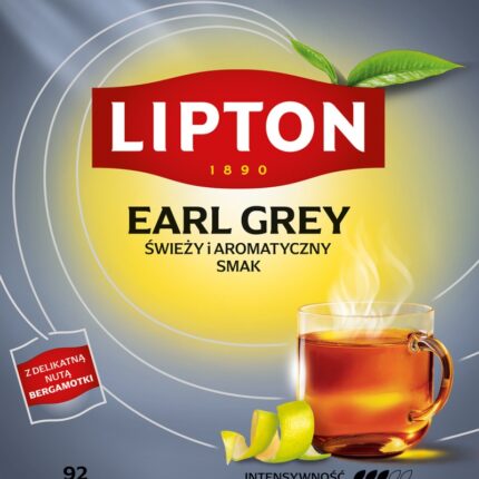 Herbata LIPTON czarna, Earl Grey, 92 torebki