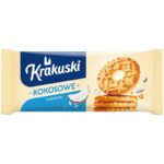 Ciastka KRAKUSKI, kokosowe, 168g (opakowanie 24 szt.)