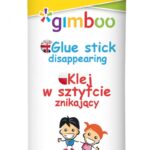 Klej w sztyfcie GIMBOO, PVP, trójkątny, znikający, 15g, 1 szt., pakowany w displayu, fioletowy (opakowanie 12 szt.)