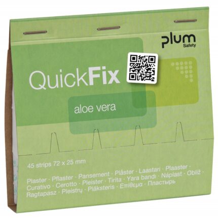 Plastry z aloesem PLUM QuickFix Aloe Vera, wkład, 45 szt.
