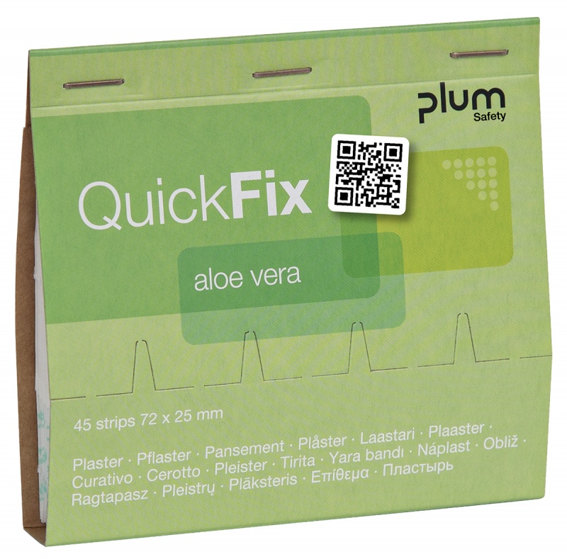 377927-394390-plastry_z_aloesem_plum_quickfix_aloe_vera_wk-800w-1 Plastry z aloesem PLUM QuickFix Aloe Vera, wkład, 45 szt. - obrazek 1
