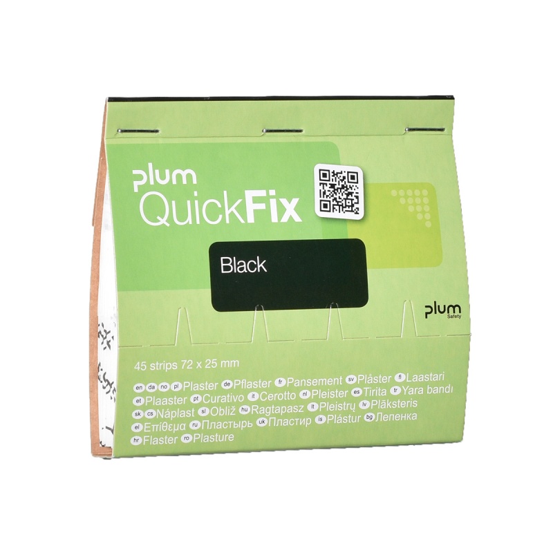 377933-394392-plastry_z_tkaniny_plum_quickfix_black_wklad_-800w-1 Plastry z tkaniny PLUM QuickFix Black, wkład, 45 szt. - obrazek 1