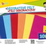 Filc dekoracyjny GIMBOO, A4, w folii, mix kolorów