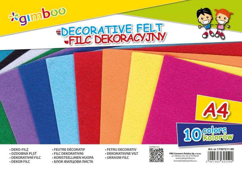 378296-395174-filc_dekoracyjny_gimboo_a4_w_folii_mix_kolor-800w Filc dekoracyjny GIMBOO, A4, w folii, mix kolorów - obrazek 1
