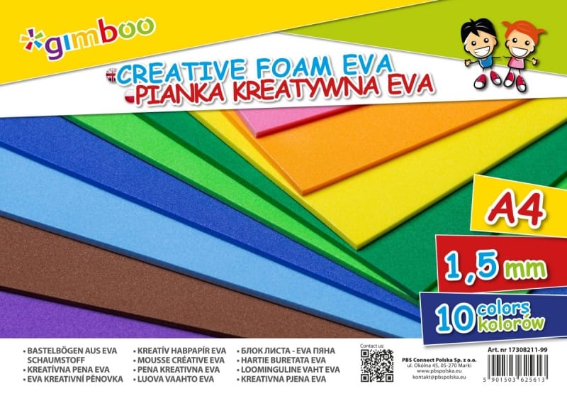 378297-395175-pianka_kreatywna_eva_gimboo_a4_1_5mm_w_folii-800w Pianka kreatywna Eva GIMBOO, A4, 1,5mm, w folii, mix kolorów - obrazek 1