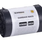 Worki na śmieci DONAU HOME, mocne (LDPE), 35l, 50 szt., czarne