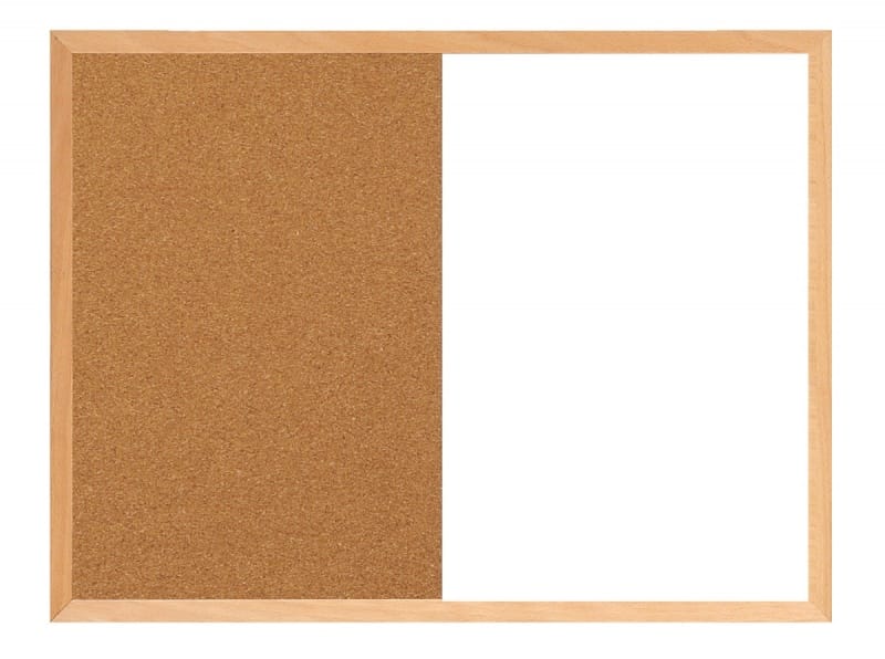 379639-396216-tablica_suchoscieralno_korkowa_office_produc-800w Tablica suchościeralno - korkowa, OFFICE PRODUCTS Combo, 60x40 cm, w ramie drewnianej - obrazek 1