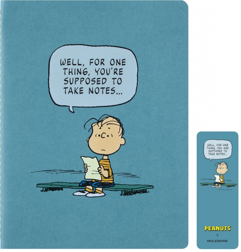 380267-396234-zeszyt_moleskine_peanuts_linus_single_cahier-800w Zeszyt MOLESKINE Peanuts Linus Single Cahier, XL, 19x25cm, w linie, edycja limitowana - obrazek 1