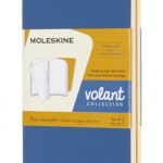 Zestaw 2 zeszytów MOLESKINE Volant, XS, 6,5x10,5cm, gładki, 56 stron, blue/amber yellow