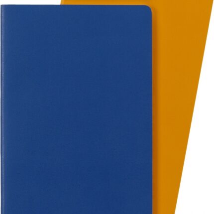 Zestaw 2 zeszytów MOLESKINE Volant, L, 13x21cm, w linie, 96 stron, blue/amber yellow