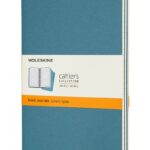 Zestaw 3 zeszytów MOLESKINE Cahier Journals, L, 13x21cm, w linie, 80 stron, brisk blue