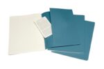 Zestaw 3 zeszytów MOLESKINE Cahier, XL, 19x25cm, w linie, 120 stron, brisk blue - obrazek 4