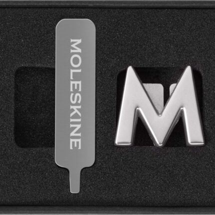 Przypinka MOLESKINE M, srebrna