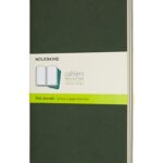Zestaw 3 zeszytów MOLESKINE Cahier, L, 13x21cm, gładki, 80 stron, myrtle green