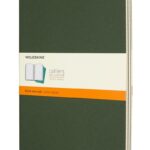 Zestaw 3 zeszytów MOLESKINE Cahier, XL, 19x25cm, w linie, 120 stron, myrtle green