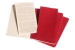 Zestaw 3 zeszytów MOLESKINE Cahier, P, 9x14cm, w linie, 64 stron, cranberry red - obrazek 4
