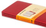 Zestaw 3 zeszytów MOLESKINE Cahier, P, 9x14cm, w linie, 64 stron, cranberry red - obrazek 5