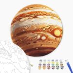 Malowanie po numerach BRUSHME, okrągły, śr. 40 cm, Jowisz, 1 szt.
