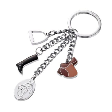 Brelok TROIKA Pferdegluck, 4 charmsy, emaliowany metal