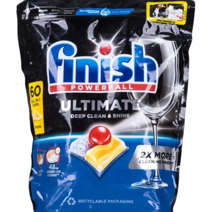 Tabletki do zmywarki FINISH Ultimate All in One, 60 szt., lemon