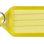 Zawieszki na klucze Q-CONNECT, 55x30mm, 40 szt., żółte