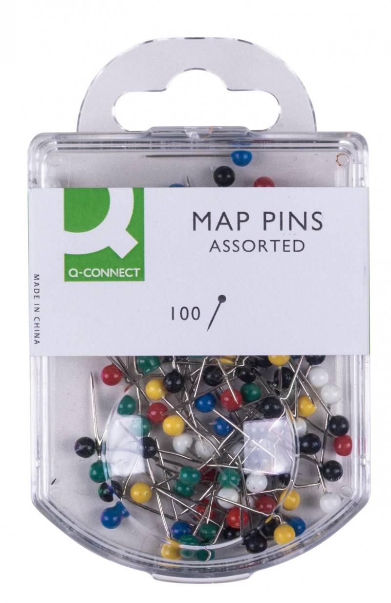 382849-398080-pinezki_do_map_q_connect_4x20mm_w_plastikowy-800w Szpilki Q-CONNECT, 4x20mm, w plastikowym pudełku, 100 szt., mix kolorów - obrazek 1
