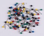 Szpilki Q-CONNECT, 4x20mm, w plastikowym pudełku, 100 szt., mix kolorów - obrazek 2