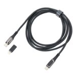 Kabel ładujący TROIKA Speedy XL, 2m, przejściówka USC-C na lightning, czarny