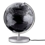 Globus TROIKA Terra Light, śr. 25cm, metalowa podstawa, czarno-srebrny