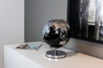Globus TROIKA Terra Light, śr. 25cm, metalowa podstawa, czarno-srebrny - obrazek 7