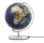 Globus TROIKA Terra Light, śr. 25cm, metalowa podstawa, niebiesko-zielony