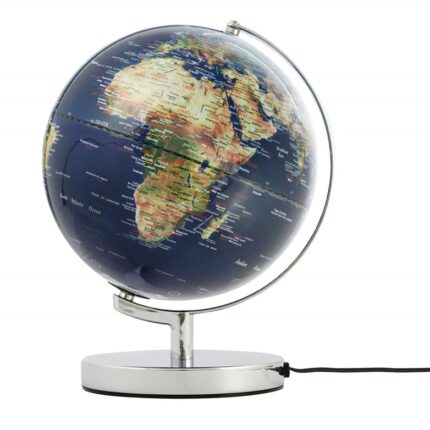 Globus TROIKA Terra Light, śr. 25cm, metalowa podstawa, niebiesko-zielony