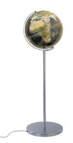 Globus TROIKA Sojus City Light, śr. 43cm, oświetlenie, metalowa podstawa, niebiesko-zielony - obrazek 2