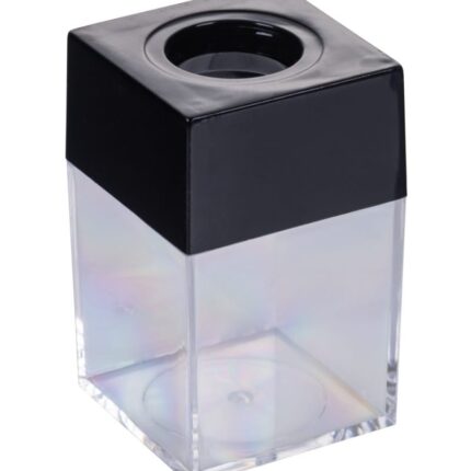 Pojemnik magnetyczny na spinacze OFFICE PRODUCTS, prostokątny, pusty, transparentny