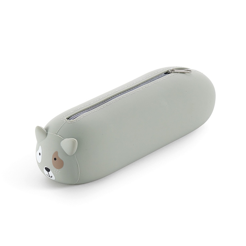384408-399946-piornik_tuba_miquelrius_silikonowy_soft_touc-800w Piórnik tuba MIQUELRIUS, silikonowy soft touch, jednokomorowy 200×45×45mm, piesek, szary - obrazek 1