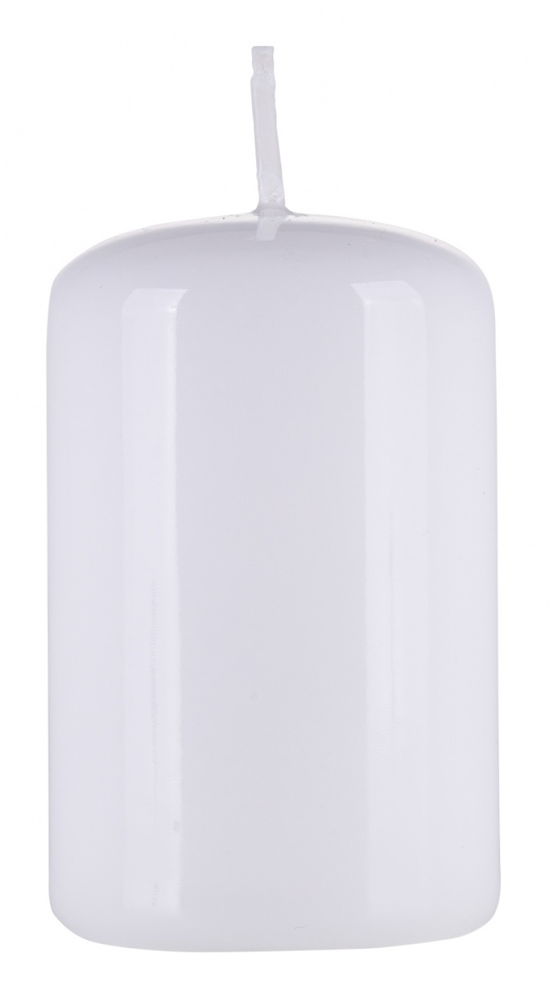 384842-400408-swieca_slupek_donau_home_standard_gloss_50x8-800w-1 Świeca słupek DONAU HOME Standard Gloss, 50x80mm, biały - obrazek 1