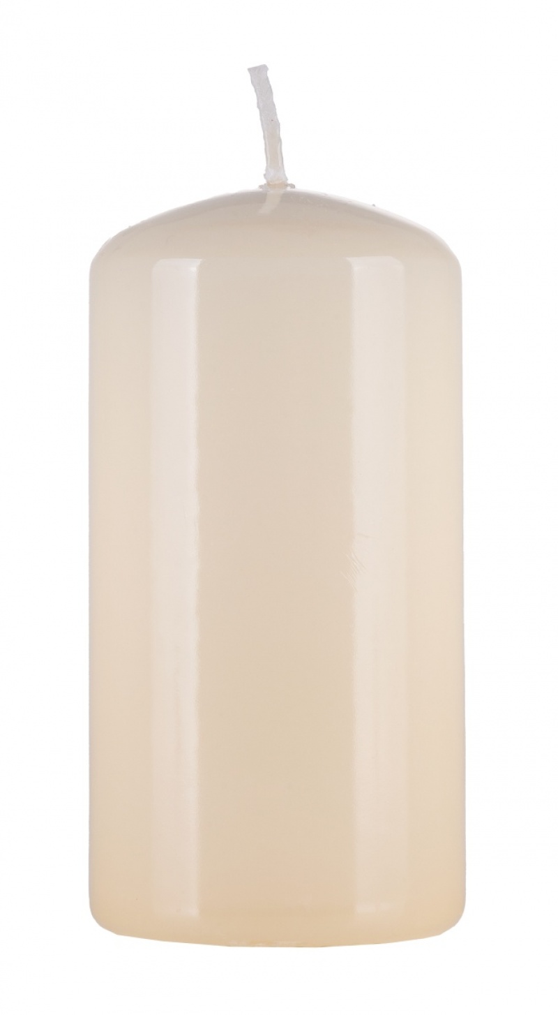 384850-400407-swieca_slupek_donau_home_standard_gloss_50x1-800w-1 Świeca słupek DONAU HOME Standard Gloss, 50x100mm, kremowy - obrazek 1