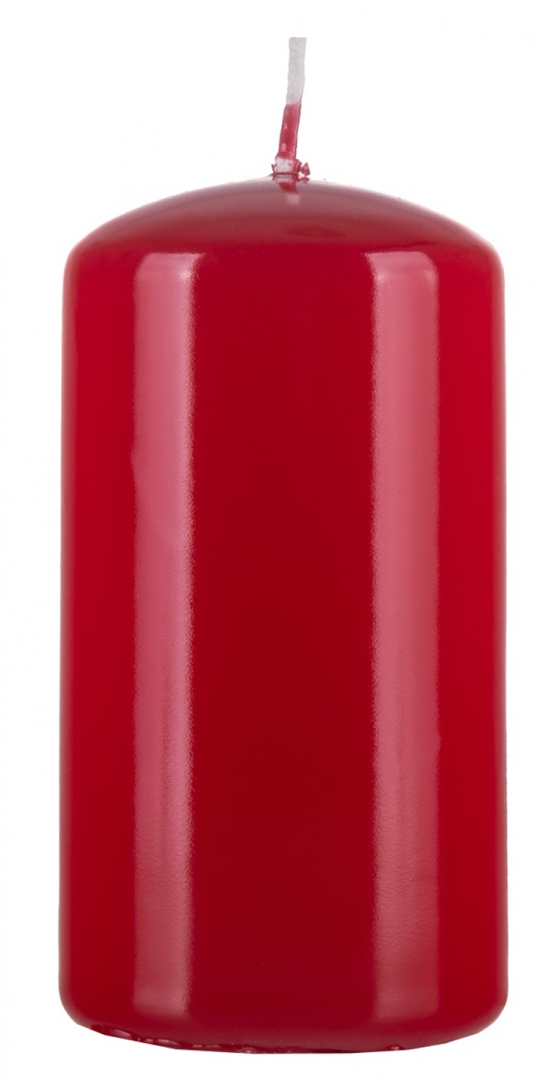 384852-400412-swieca_slupek_donau_home_standard_gloss_60x1-800w-1 Świeca słupek DONAU HOME Standard Gloss, 60x115mm, czerwony - obrazek 1
