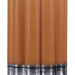 Świeca słupek ryflowana DONAU HOME Wave, 70x130mm, karmelowy