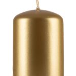 Świeca słupek DONAU HOME Adwent Lakier, 50x80mm, 4 szt., złoty