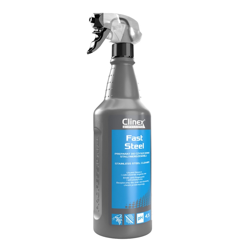 385306-400776-preparat_clinex_fast_steel_do_czyszczenia_st-800w-1 Preparat CLINEX Fast Steel, do czyszczenia stali nierdzewnej, 1l - obrazek 1