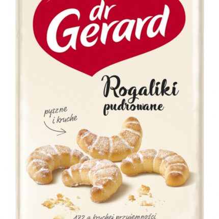 Ciastka DR GERARD Rogaliki Pudrowane, 172g (opakowanie 11 szt.)