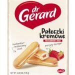 Biszkopty DR GERARD Pałeczki Kremowe, truskawkowo-śmietankowe, 170g (opakowanie 12 szt.)