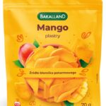 Mango suszone BAKALLAND, w plastrach, 70g