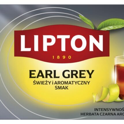 Herbata LIPTON czarna, Earl Grey, 50 torebek