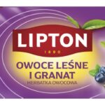 Herbata LIPTON owocowa, owoce leśne i granat, 20 torebek