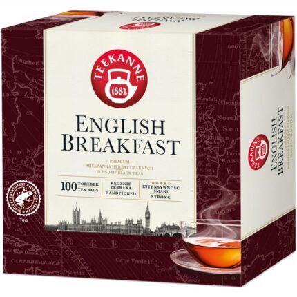 Herbata TEEKANNE English Breakfast, 100 torebek